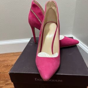 Enzo Angiolini Felycia suede heels